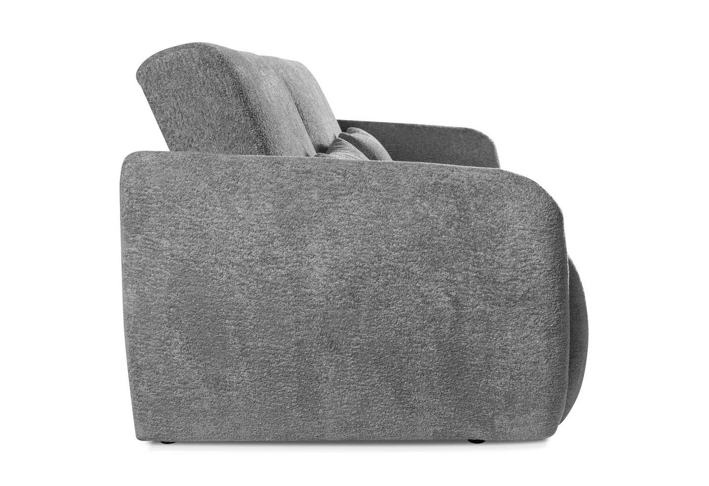 Beautysofa Schlafsofa Carla 3-Sitzer Grau mit Schlaffunktion & Bettkasten - Bild 5