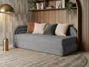 Beautysofa Einzelbett Cobi mit Bettkasten Grau Bild 2