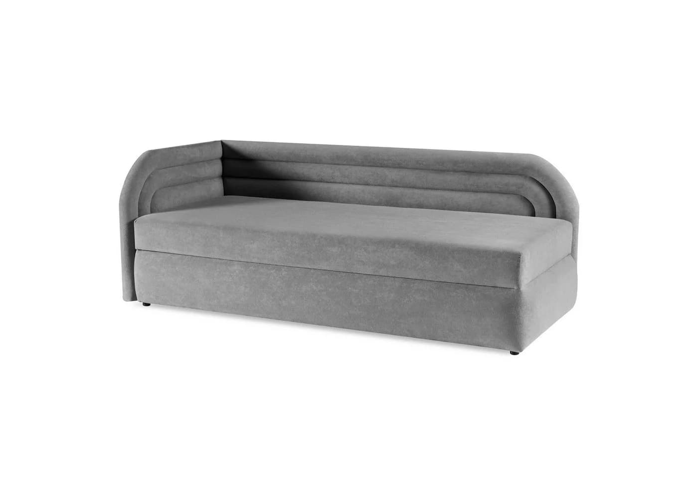Beautysofa Einzelbett Cobi mit Bettkasten Grau - Bild 3
