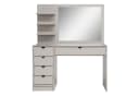 Beautysofa Schminktisch Malta 120 cm mit Spiegel und Schubladen Bild 1
