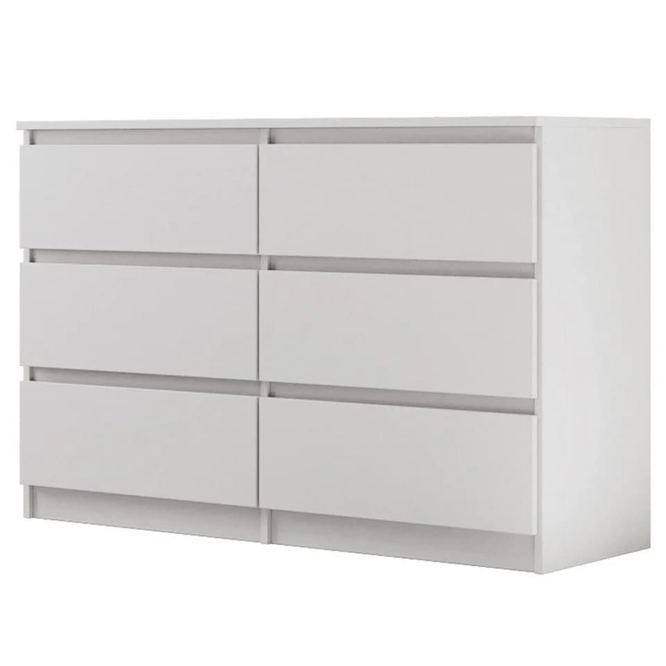 Beautysofa Kommode LEMON 6 Schubladen Weiß Modern - Bild 2
