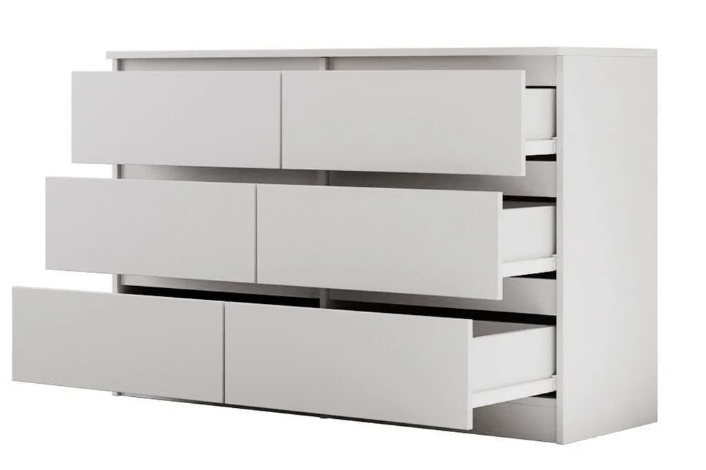 Beautysofa Kommode LEMON 6 Schubladen Weiß Modern - Bild 4