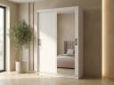 Beautysofa Kleiderschrank HELA mit Spiegel Weiß Bild 1