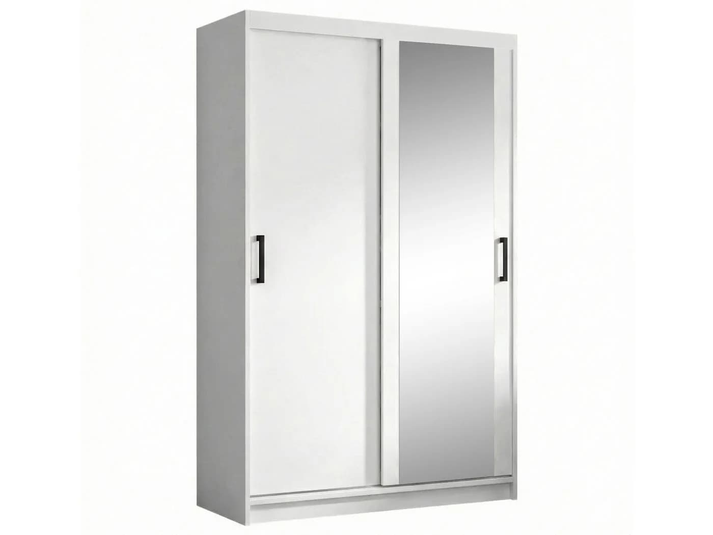 Beautysofa Kleiderschrank HELA mit Spiegel Weiß - Bild 2