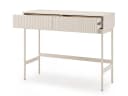 Beautysofa Schminktisch SOFT Kaschmir mit Rillenfronten und 2 Schubladen Bild 3