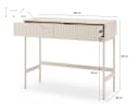 Beautysofa Schminktisch SOFT Kaschmir mit Rillenfronten und 2 Schubladen Bild 5