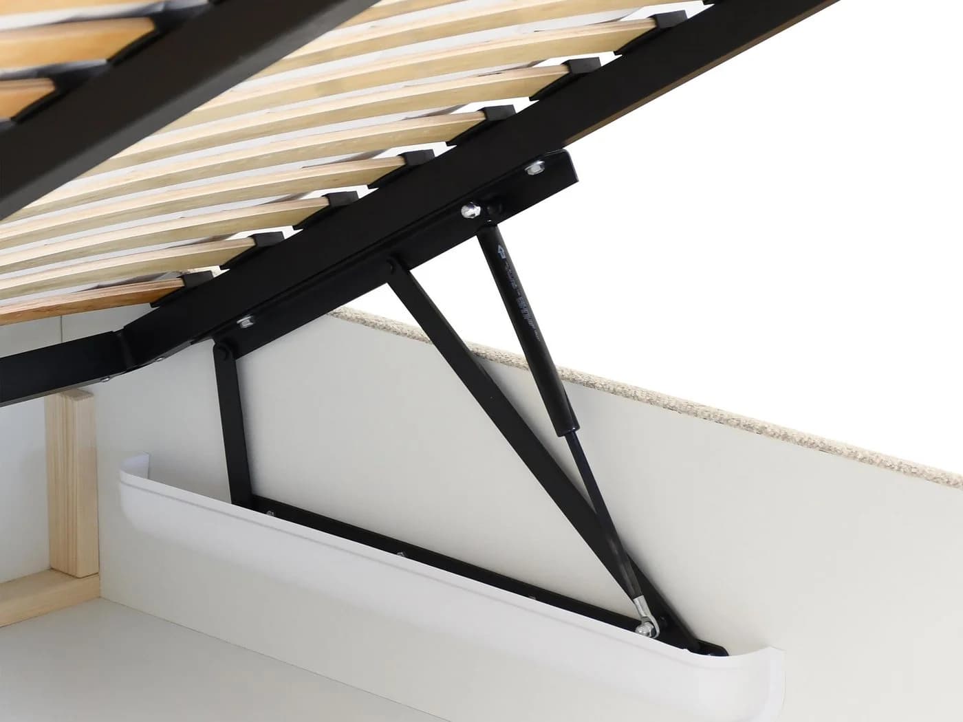 Beautysofa Polsterbett MOTTI mit Bettkasten und gepolstertem Kopfteil - Bild 5
