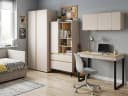 Beautysofa Jugendzimmer-Set LICO 4-teilig Modern Sandbeige Bild 2