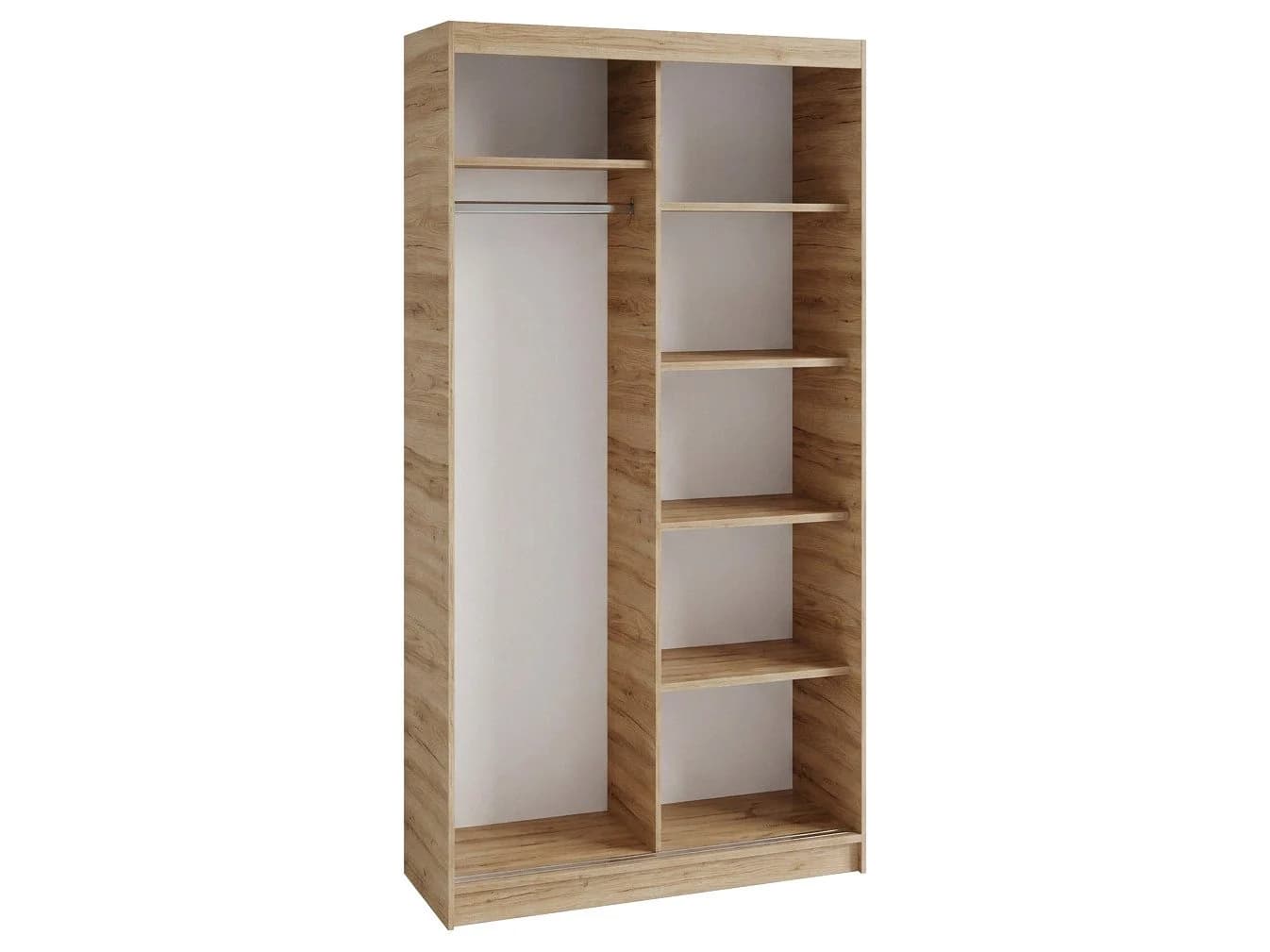 Beautysofa Kleiderschrank Donatello mit Spiegel und Lamellen - Bild 3