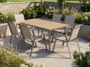 Beautysofa Garten-Essgruppe VALENCIA 7-tlg. Taupe Polywood Bild 2