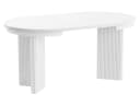 Beautysofa Esstisch PRESTIGE Ausziehbar Rund Weiß/Schwarz Bild 5