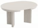 Beautysofa Esstisch PRESTIGE Ausziehbar Beige Metall Bild 4
