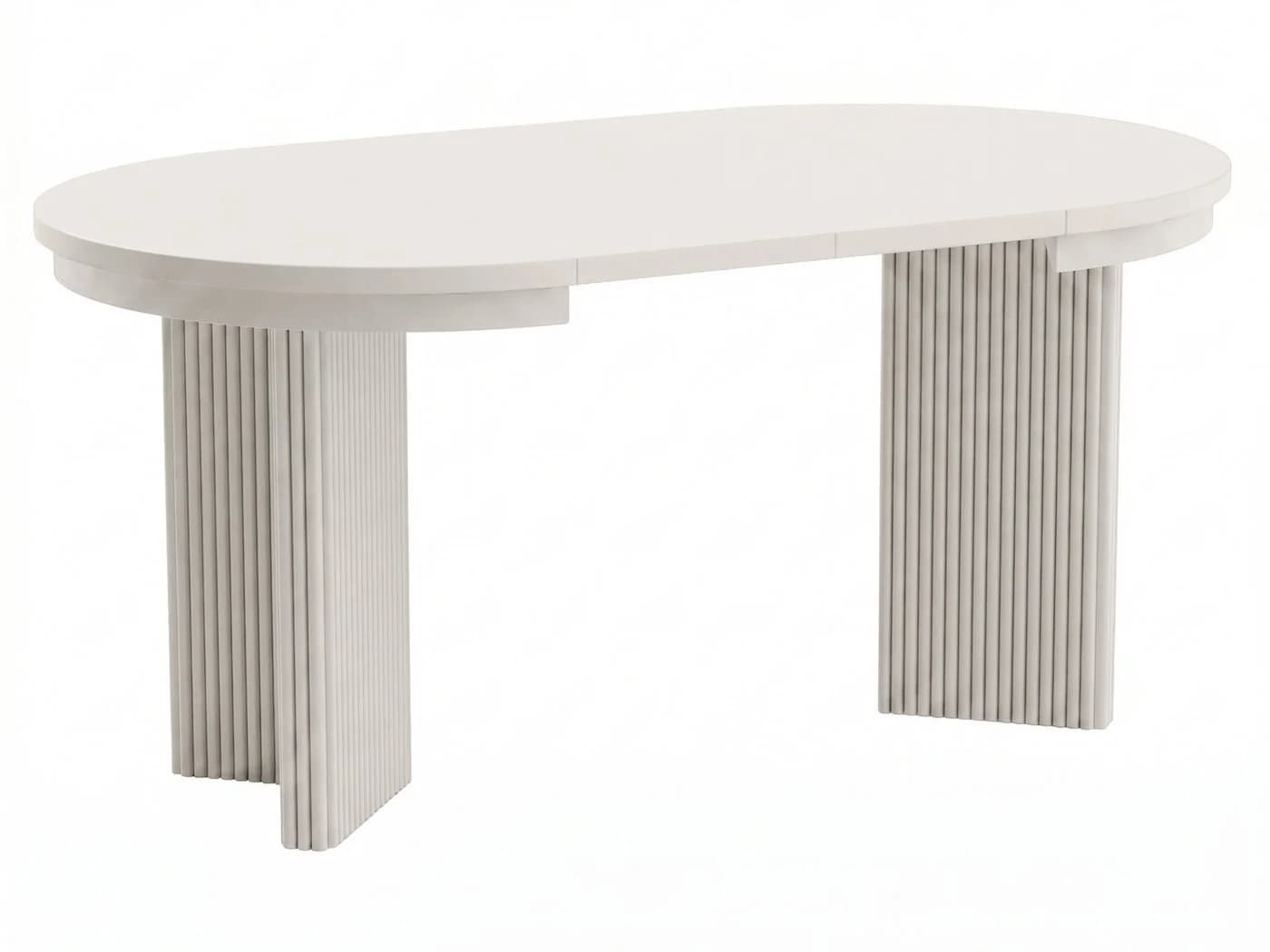 Beautysofa Esstisch PRESTIGE Ausziehbar Beige Metall - Bild 5