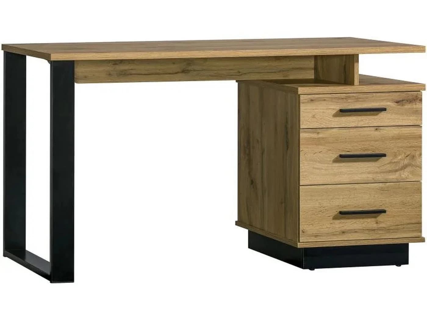 Beautysofa Jugendzimmer-Set LAMELO 4-teilig Holzoptik Schwarz Modern - Bild 3