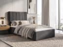 Beautysofa Jugendbett MELVIO mit Bettkasten Grau Bild 2