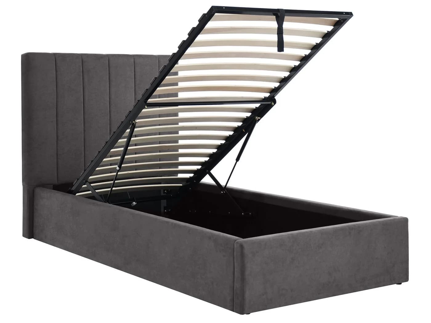 Beautysofa Jugendbett MELVIO mit Bettkasten Grau - Bild 4