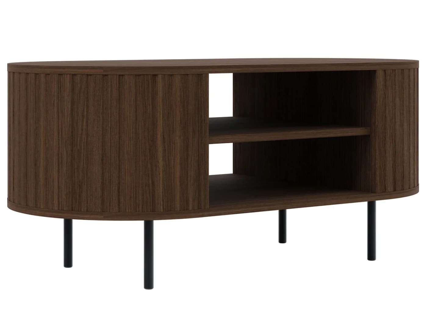 Beautysofa Couchtisch ORION mit Ablagefach und Metallfüßen