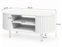 Beautysofa Couchtisch ORION mit Ablagefach und Metallfüßen Bild 3