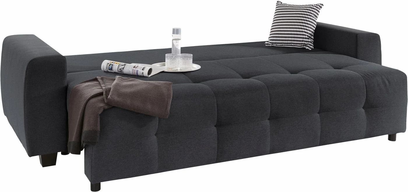 Collection AB Schlafsofa Bella Anthrazit mit Bettfunktion und Bettkasten - Bild 5