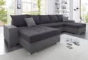 COLLECTION AB Josy XXL Wohnlandschaft Grau Anthrazit mit Bettfunktion Bild 2