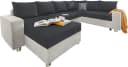 Wohnlandschaft COLLECTION AB Paris U-Form Silber Anthrazit Bild 1