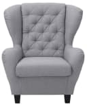 Home Affaire Ohrensessel Alexandra Grau mit Hocker Samtvelours Bild 5