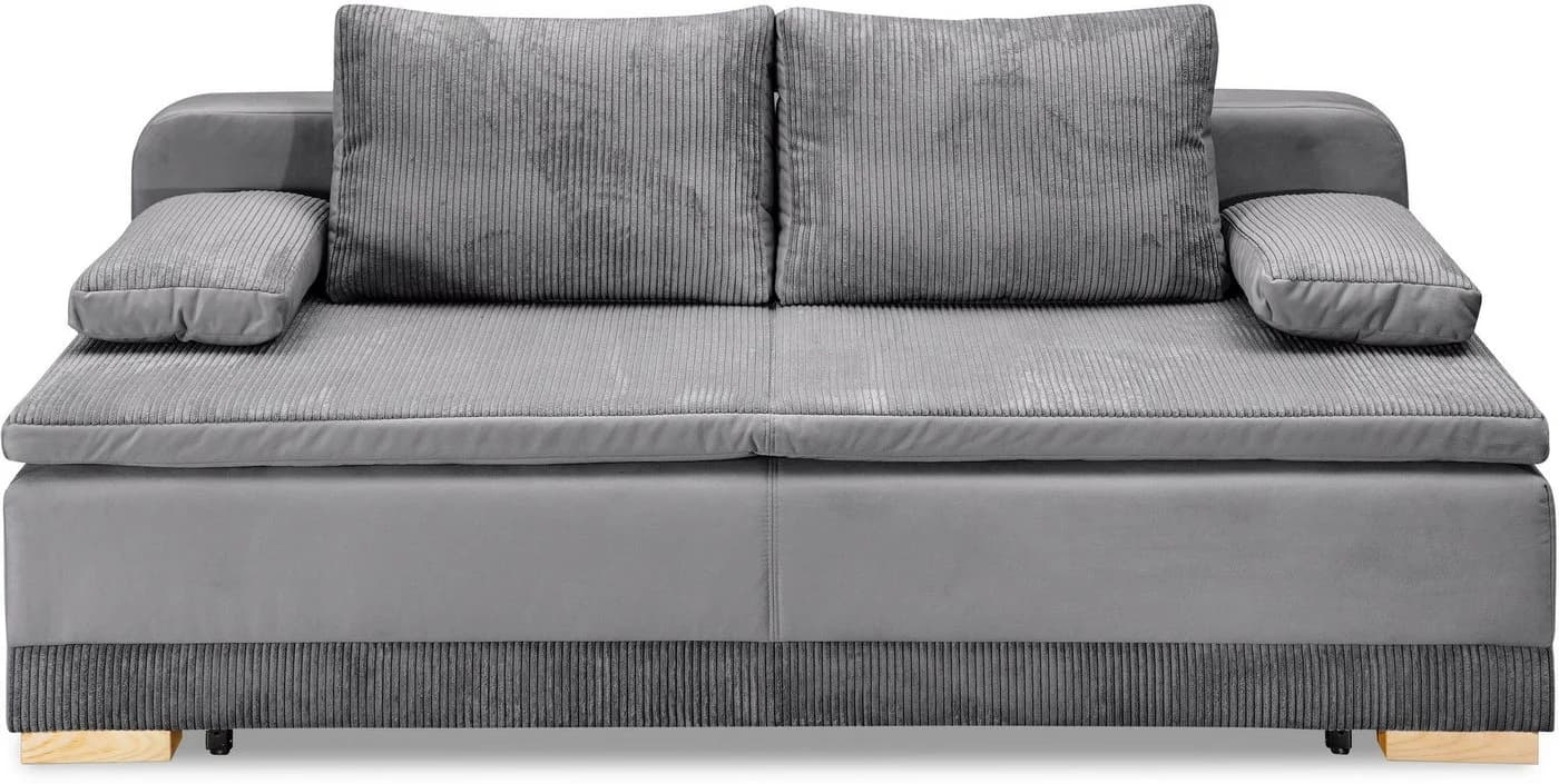 HOME AFFAIRE Schlafsofa Ben Anthrazit mit Boxspringaufbau