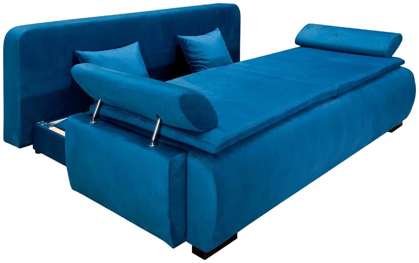 Schlafsofa HOME AFFAIRE Romeo Marineblau mit Boxspringaufbau - Bild 5