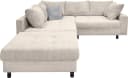 Ecksofa COLLECTION AB Toni L-Form Beige mit Hocker Bild 1