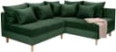 Ecksofa COLLECTION AB L-Form Grün mit Ottomane Bild 1