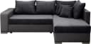 Ecksofa COLLECTION AB John L-Form Anthrazit mit Bettfunktion und Bettkasten Bild 1