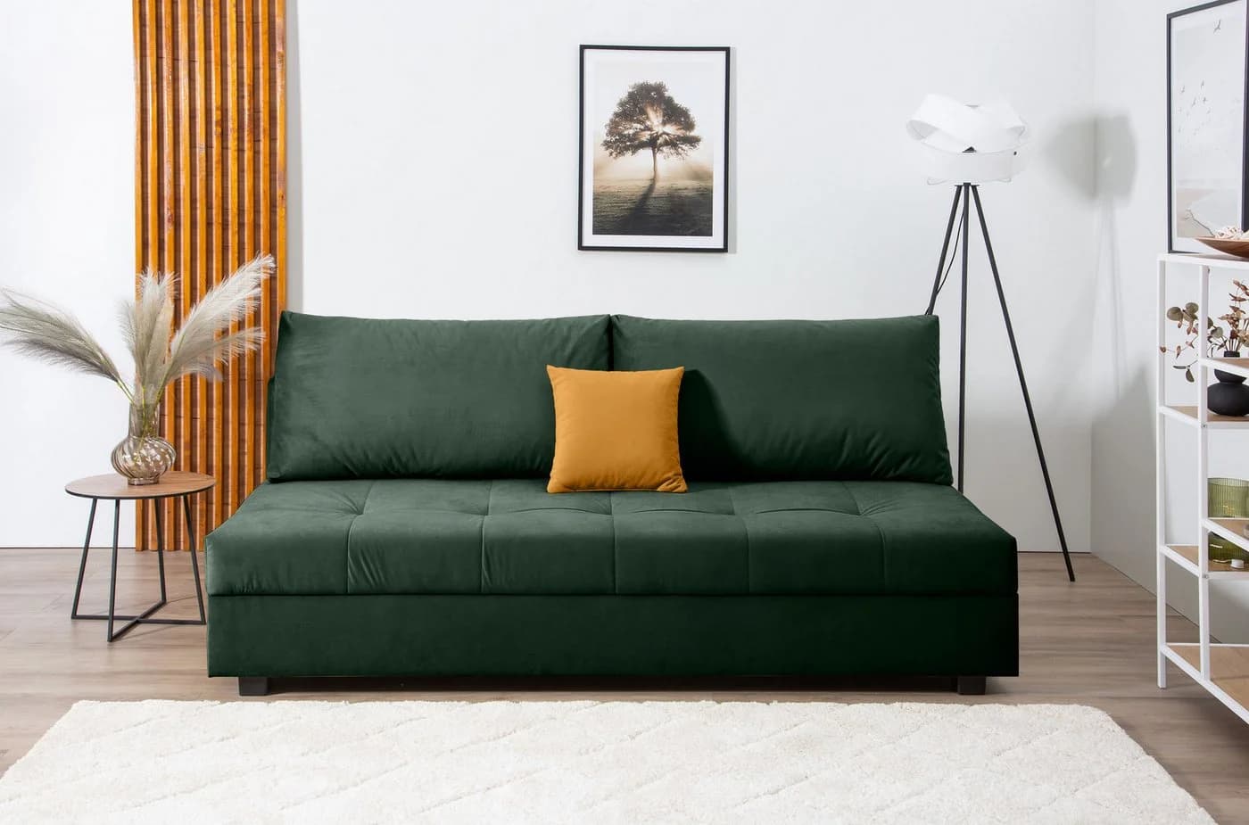Schlafsofa COLLECTION AB DARIA mit Bettkasten und Schlafunktion Dunkelgrün - Bild 2