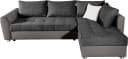 COLLECTION AB Ecksofa JANA XL L-Form Anthrazit mit Bettfunktion Bild 1