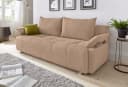 Collection AB Schlafsofa 3-Sitzer Funtastic hellbraun mit Bettkasten Bild 2