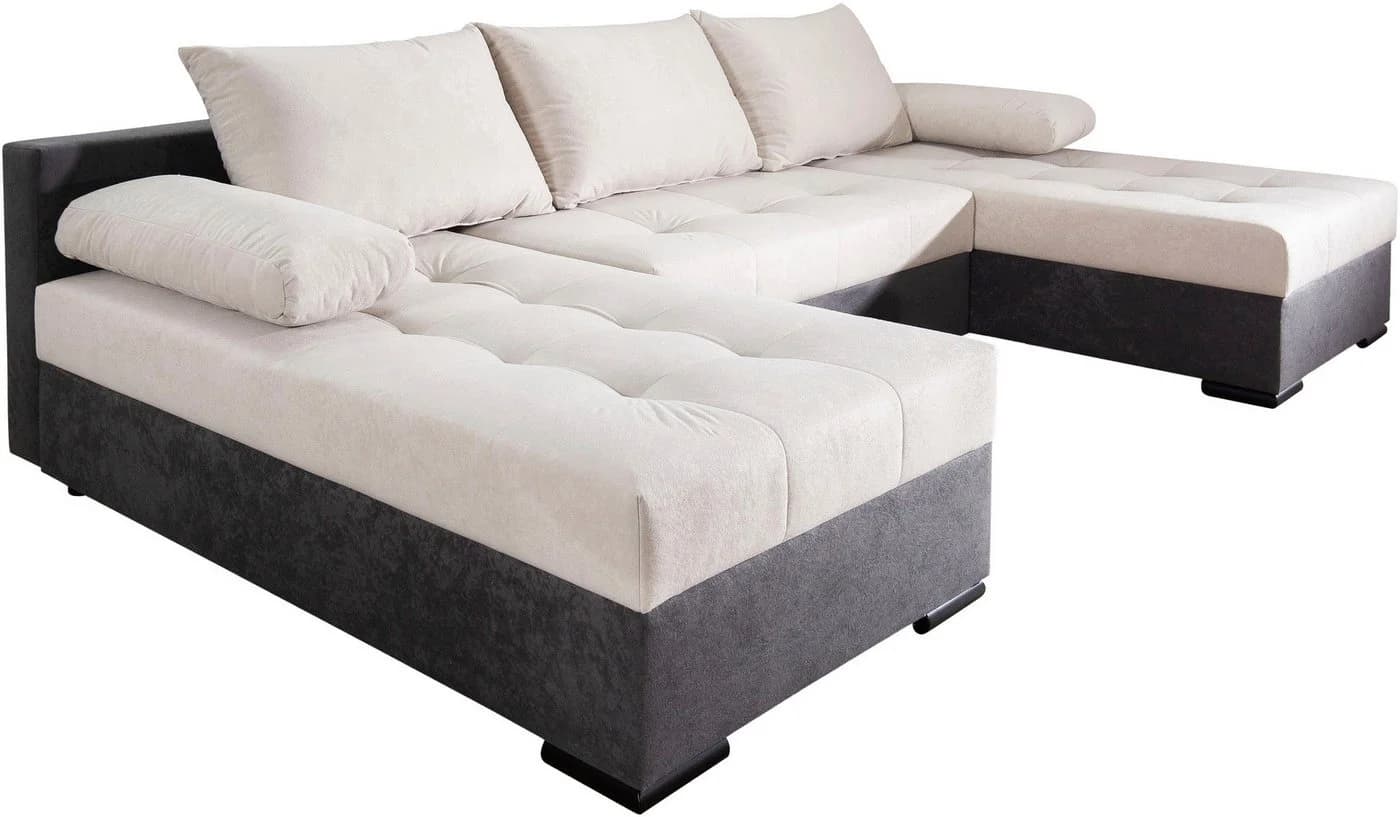 COLLECTION AB Wohnlandschaft Josy U-Form Anthrazit mit Bettfunktion - Bild 5