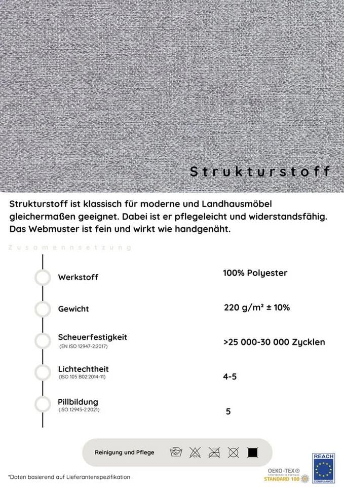 COLLECTION AB Wohnlandschaft Josy U-Form Beige mit Bettfunktion - Bild 3