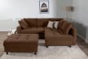 Ecksofa COLLECTION AB Toni L-Form, Federkern, Kaffeebraun Bild 2