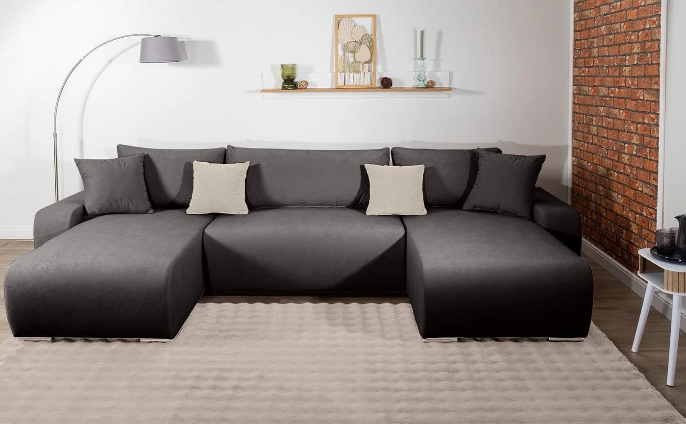 Wohnlandschaft COLLECTION AB Paola U-Form Anthrazit - Bild 2
