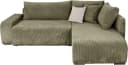 Ecksofa COLLECTION AB Poppy L-Form 227 cm mit Bettfunktion Olive Bild 1