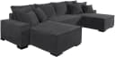 Wohnlandschaft COLLECTION AB "Manhattan" Anthrazit Cord-Bezüge Bild 5
