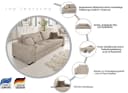 Schlafsofa COLLECTION AB Kreta mit Bettkasten und Zierkissen Bild 3