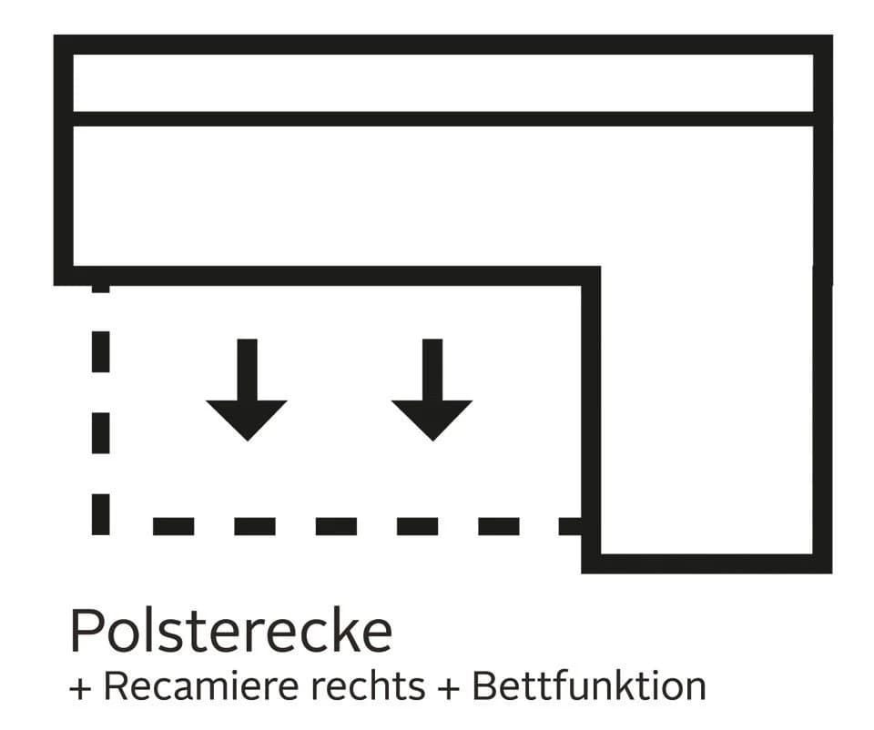 Home affaire Ecksofa Italia L-Form mit Bettfunktion und Bettkasten - Bild 5