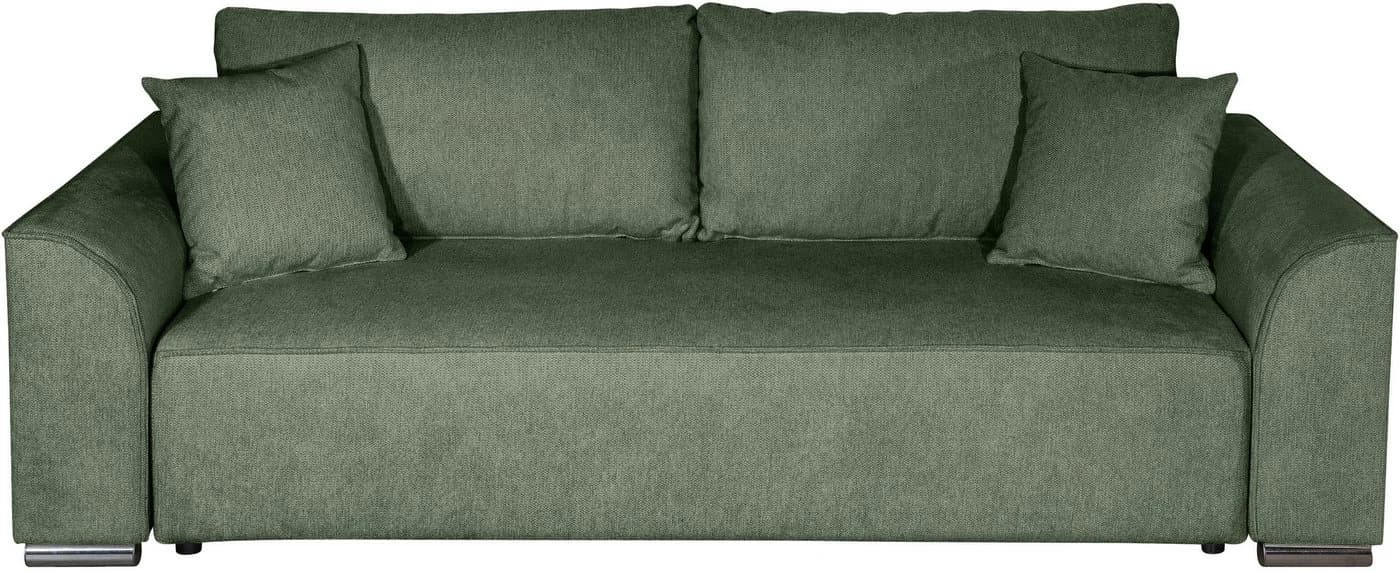 COLLECTION AB Schlafsofa Sara B Grün mit Bettkasten und Schlaffunktion - Bild 3