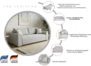 COLLECTION AB Schlafsofa Sara B mit Bettkasten und Topper taupe Bild 4