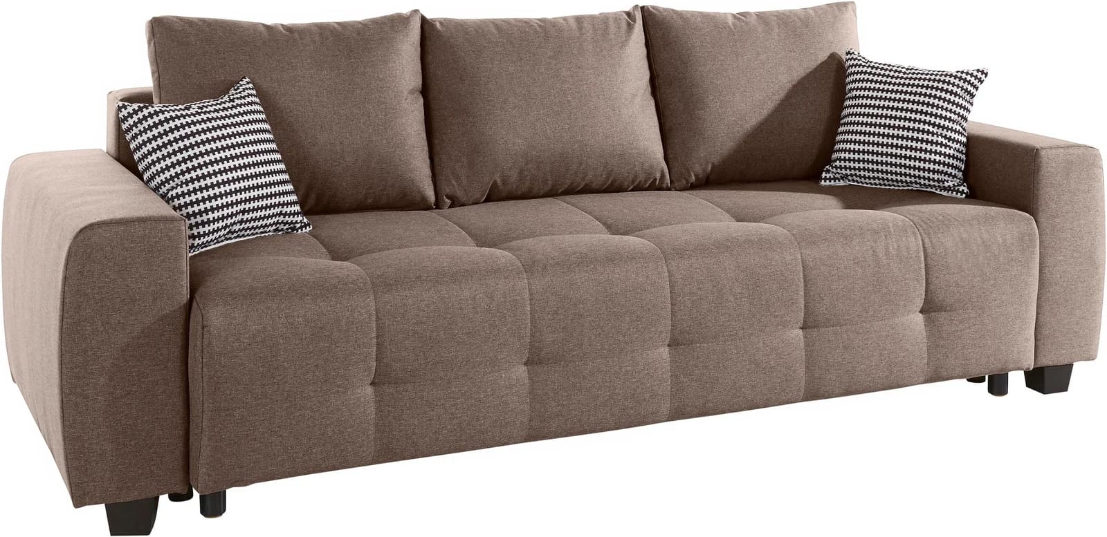 OTTO HOME Schlafsofa Bella mit Bettkasten und Schlaffunktion Braun