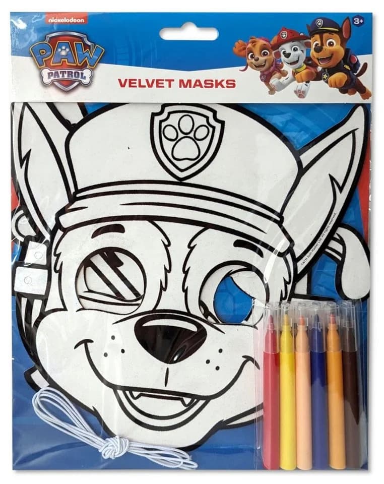 Spin Master Paw Patrol 3 Masken zum Bemalen + Filzstifte
