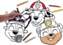 Spin Master Paw Patrol 3 Masken zum Bemalen + Filzstifte Bild 2