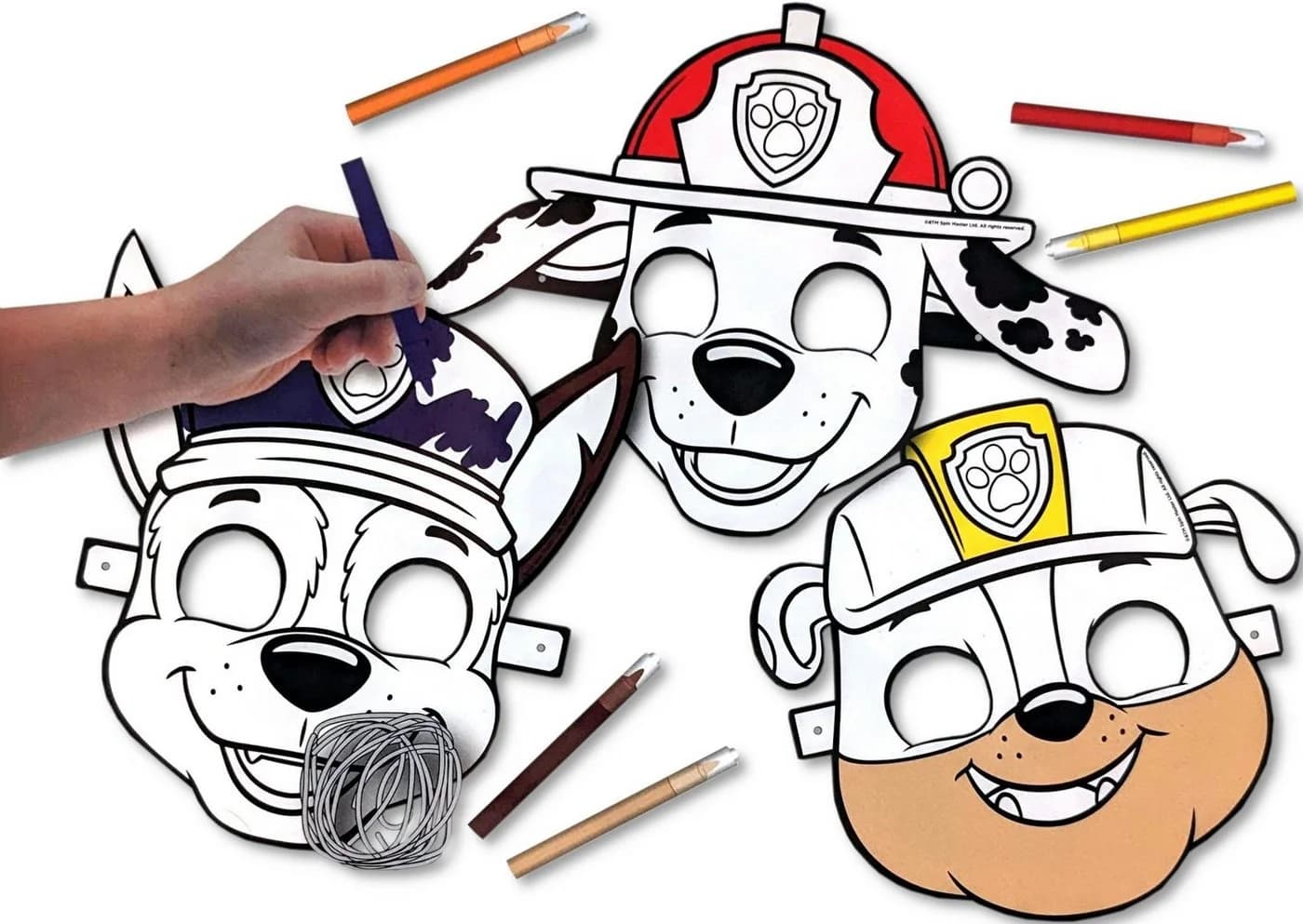 Spin Master Paw Patrol 3 Masken zum Bemalen + Filzstifte - Bild 2