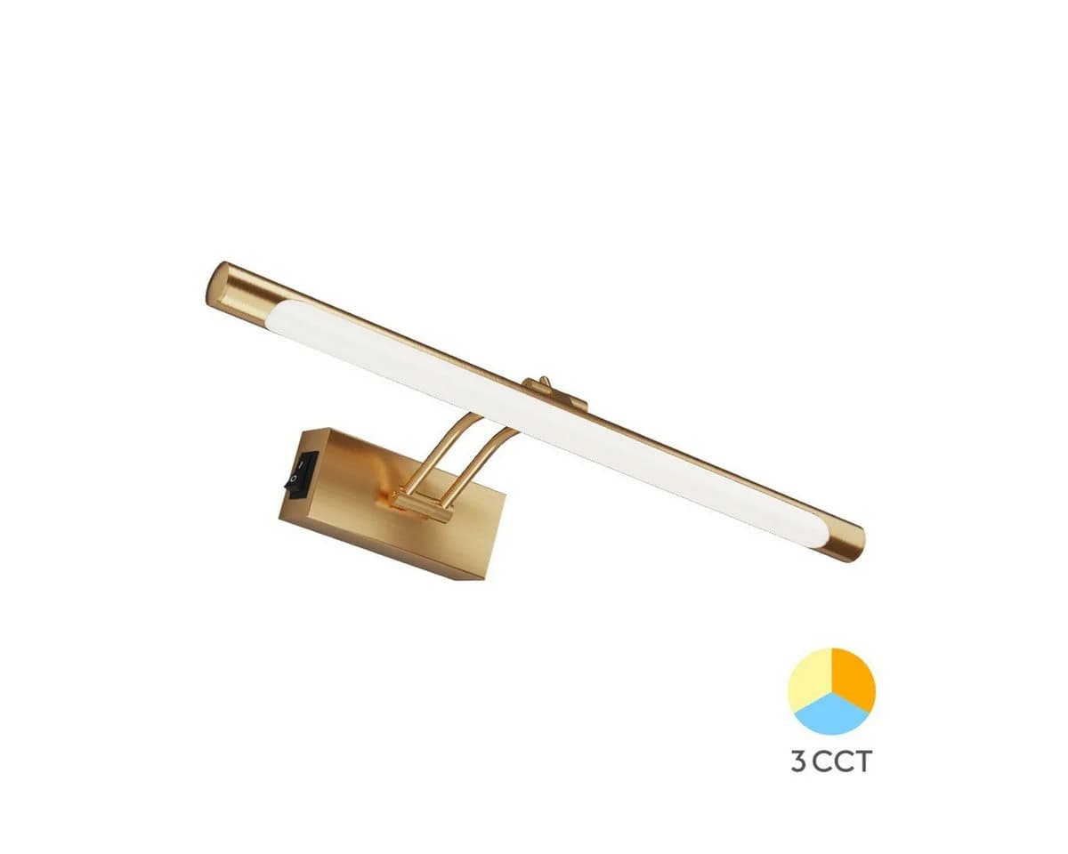 Braytron LED Spiegelleuchte 8W 40cm 3CCT Gold - Bild 2