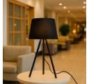 Braytron LED Stehlampe Modern 3-Bein Design Schwarz Satinierter Schirm Bild 2